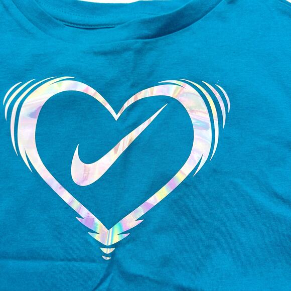 NWT Nike Blue Heart Tee - Picture 2 of 5